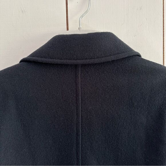 VTG 90s MDP Wool Pea Coat M-L Double Breasted Navy Fisherman Academia - Picture 6 of 8